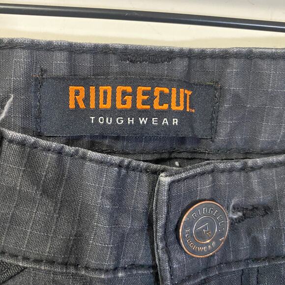 Ridgecut Toughwear Men's Mid-Rise Relaxed Fit Ultra Work Pants Dark Gray Sz 34 - Picture 4 of 12